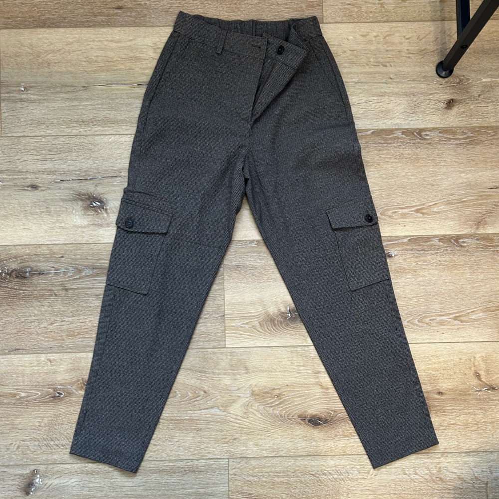 RW&CO. Brown checkered Cargo Work Pants